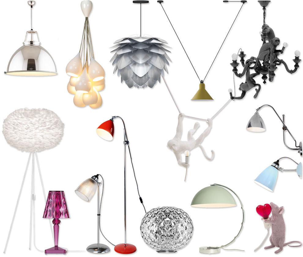 Lampen von Tom Rossau, Jielde, Knapstein, Vita und Original BTC.