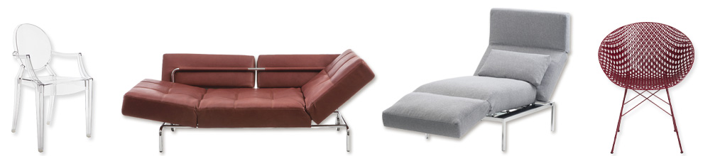 Verschiedene Sitzmbel von brhl und Kartell